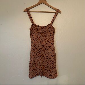 Animal Print Sun Dress Mini summer Leopard Print size Small